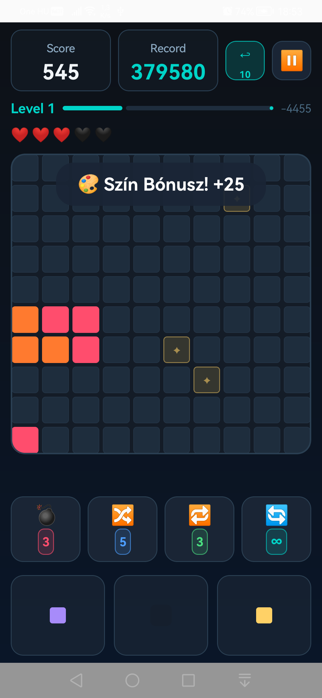 BlockPuzzleColor 10x10-es játéktábla mobil képernyőkép