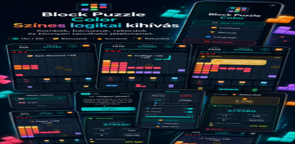 BlockPuzzleColor funkciókat bemutató reklámkép